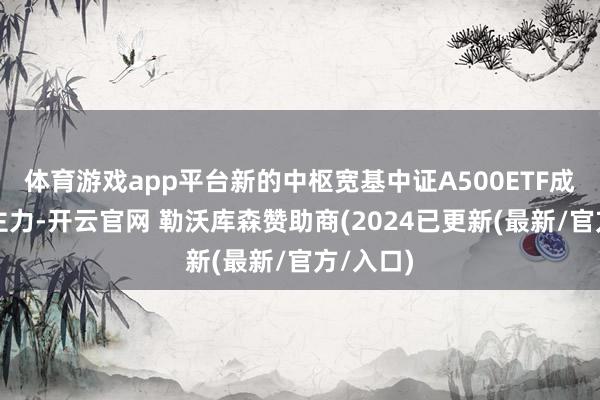 体育游戏app平台新的中枢宽基中证A500ETF成为吸金主力-开云官网 勒沃库森赞助商(2024已更新(最新/官方/入口)