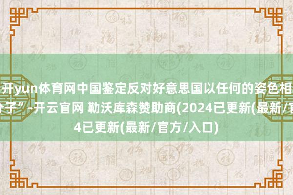 开yun体育网中国鉴定反对好意思国以任何的姿色相沿“台独分子”-开云官网 勒沃库森赞助商(2024已更新(最新/官方/入口)
