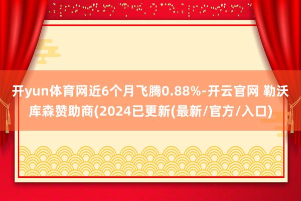 开yun体育网近6个月飞腾0.88%-开云官网 勒沃库森赞助商(2024已更新(最新/官方/入口)